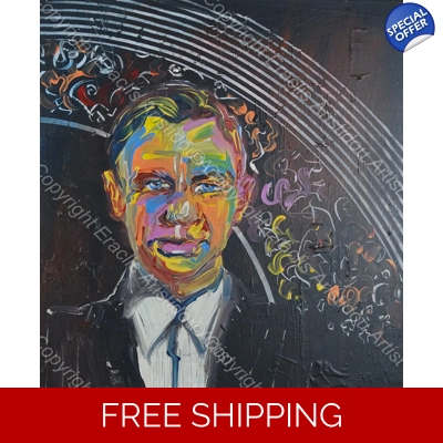 Daniel Craig colourful portrait 924